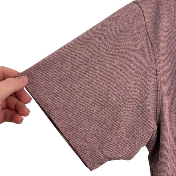Rhoback Men's Polo Shirt in Mauve/Burgundy - Picture 4 of 7